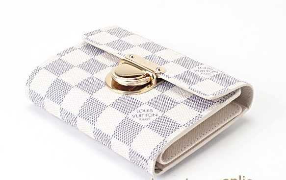 1:1 Copy Louis Vuitton Damier Azur Canvas Koala Wallet N60013 Replica - Click Image to Close